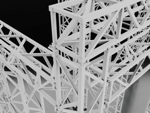 Steel constructions 3D Model