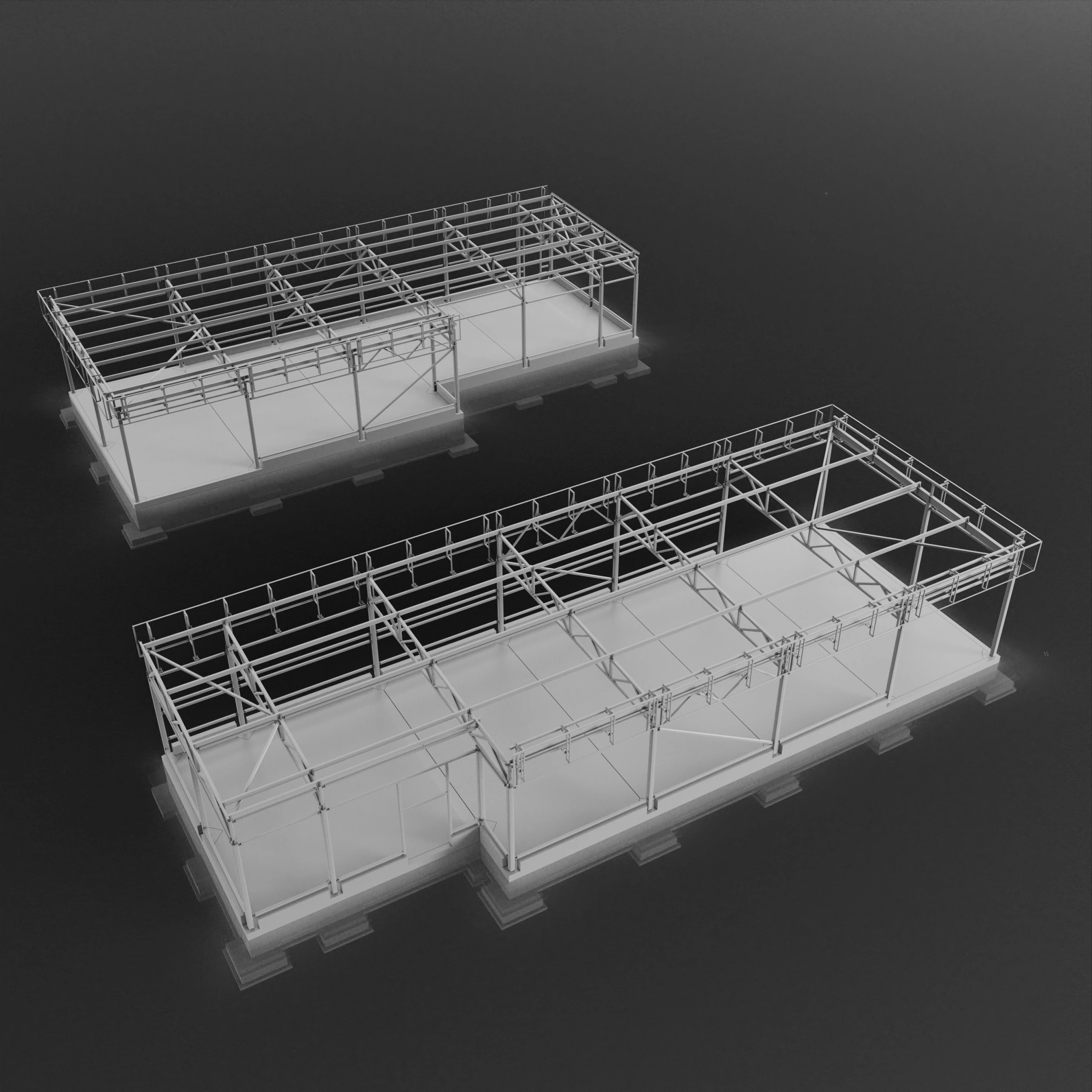 Metal construction 3D Model .c4d .max .obj .3ds .fbx .stl .blend 