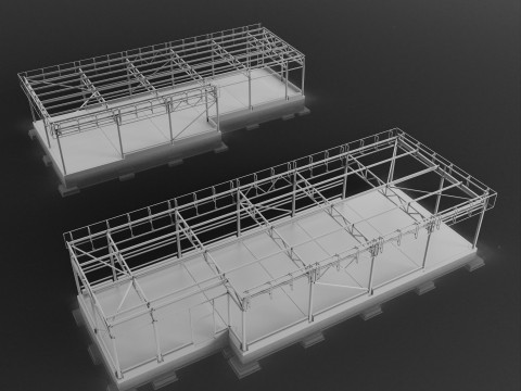 Metal construction 3D 모델