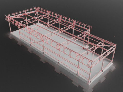 Metal construction 3D मॉडल