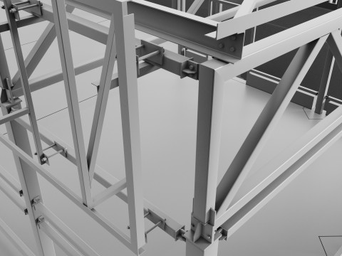 Metal construction 3D मॉडल