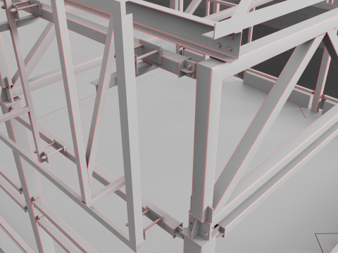 Metal construction 3D मॉडल