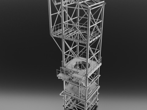 Metal Tower 3D 모델