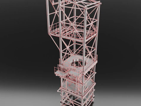 Metal Tower 3D Model