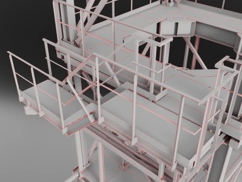 Metal Tower 3D Model