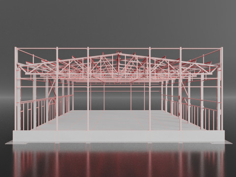 Industrial Metal Building 3Dモデル
