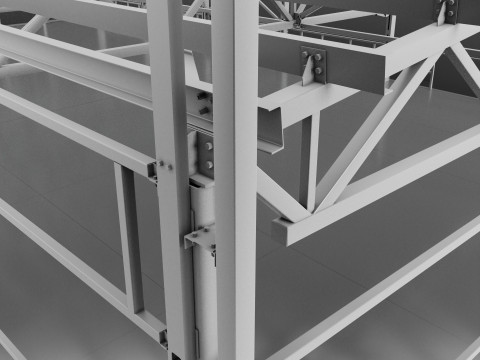 Industrial Metal Building 3Dモデル