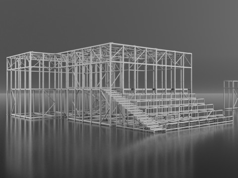 Metal Building Model 3D