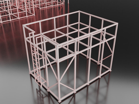Metal Building Model 3D