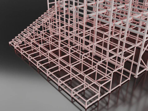Metal Building 3D Model