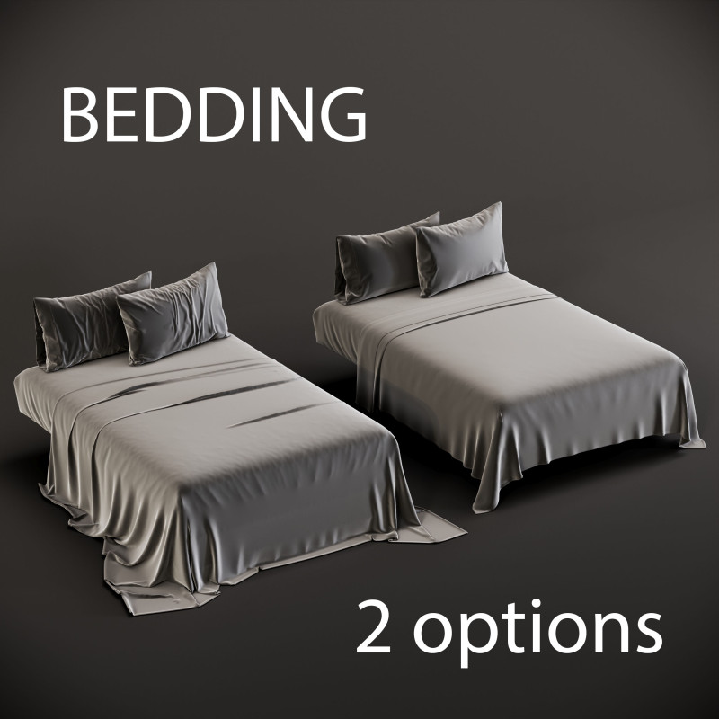 Bedding 3D 模型 .c4d .max .obj .3ds .fbx .stl .blend 