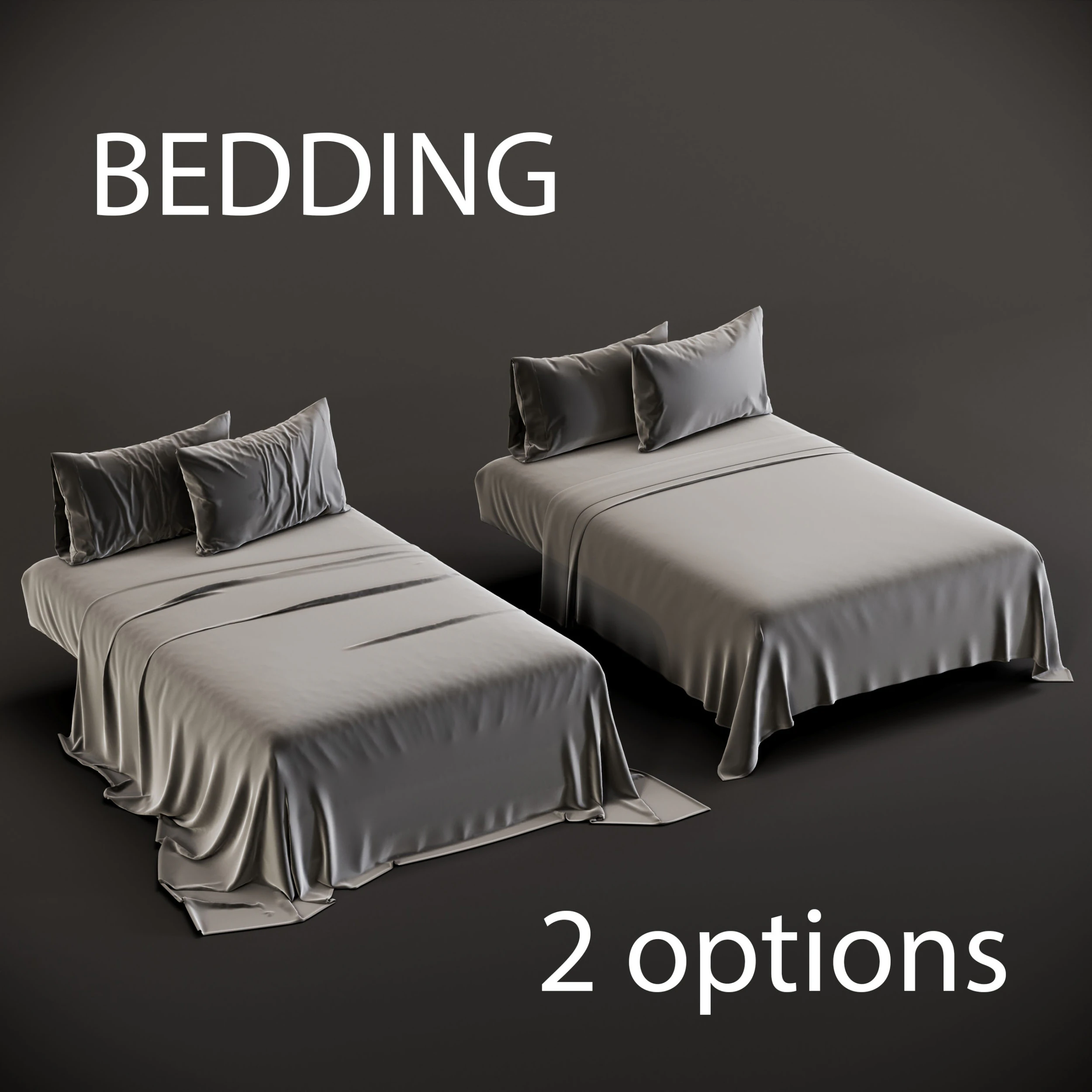 Bedding 3D Model .c4d .max .obj .3ds .fbx .stl .blend 