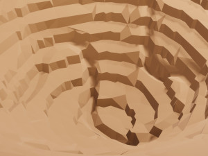 Isometric mining terrain Model 3D