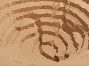 Isometric mining terrain 3D Model