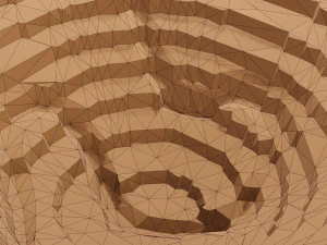 Isometric mining terrain 3D Model