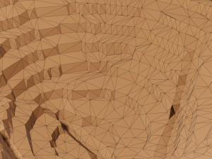 Isometric mining terrain Model 3D