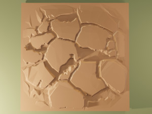 Isometric cliffs terrain Modelo 3D