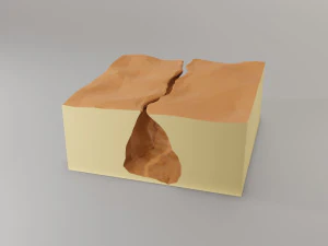 アイソメトリックキャニオンのウォークスルー 3Dモデル