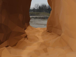 Isometric Canyon walkthrough 3D Model
