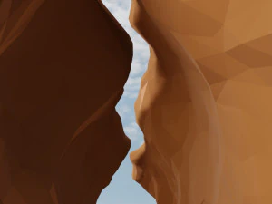 Isometric Canyon walkthrough 3D Model