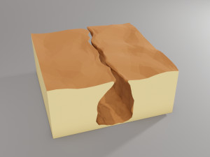Isometric Canyon walkthrough Model 3D