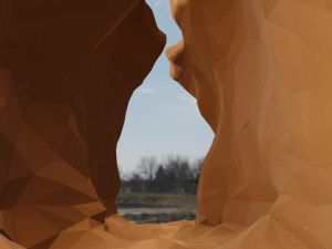 Isometric Canyon walkthrough Model 3D