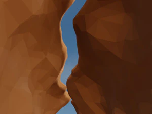 Isometric Canyon walkthrough 3D Model