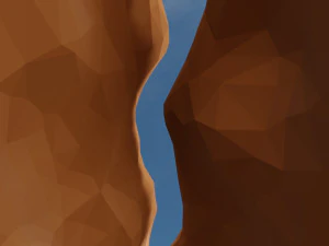 Isometric Canyon walkthrough 3D Model
