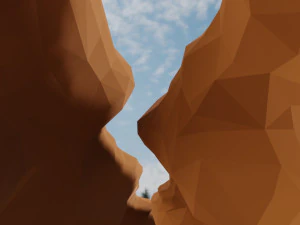 Isometric Canyon walkthrough 3D Model