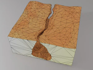 Isometric Canyon walkthrough 3D Model