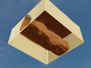 Isometric Canyon walkthrough Model 3D