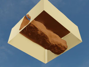 Isometric Canyon walkthrough 3D Model
