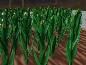 Corn field isometric Modelo 3D