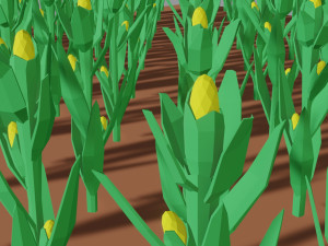 Corn field isometric Modelo 3D