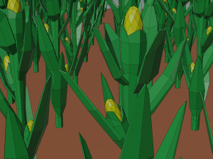 Corn field isometric Modelo 3D