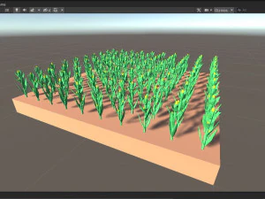 Corn field isometric 3D Model