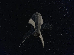 Low Poly Space Rocket 3D Model