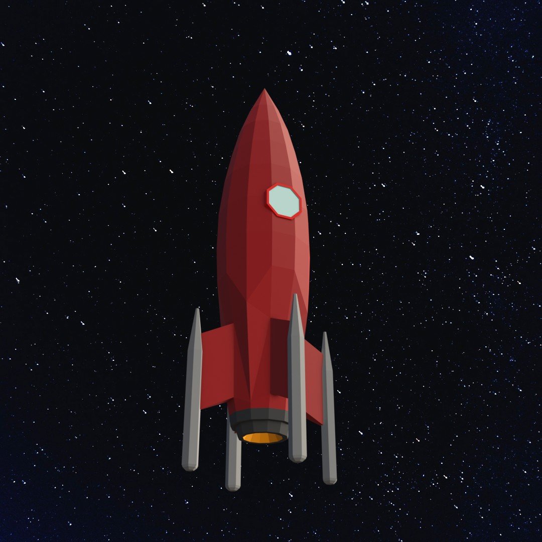 How to make a low poly Rocket in blender 