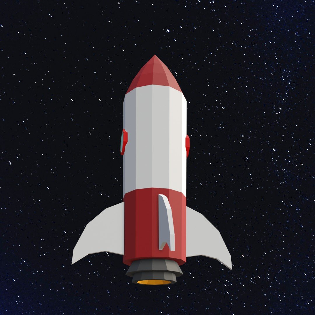 Rust rocket 3d model фото 66