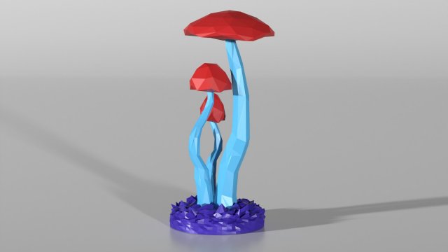Mushroom ornament Modelo 3D .c4d .max .obj .3ds .fbx .stl .blend 