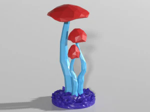 Mushroom ornament 3D Model
