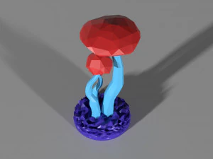 Mushroom ornament 3D Model