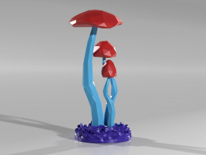 Mushroom ornament Modelo 3D