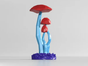 Mushroom ornament 3D Model