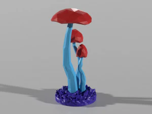Mushroom ornament 3D Model