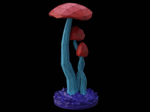 Mushroom ornament Modelo 3D