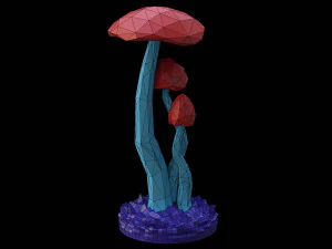Mushroom ornament 3D Model