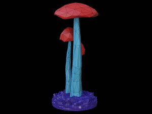 Mushroom ornament Modelo 3D