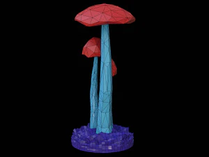 Mushroom ornament 3D Model