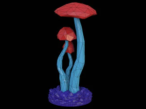 Mushroom ornament 3D Model
